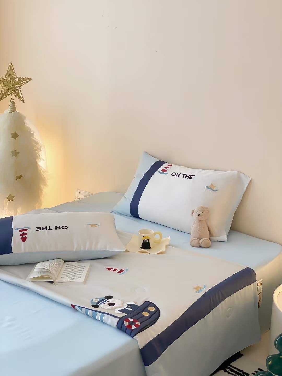 Chăn ga tencel chăn hè cho bé - Chó cứu hộ