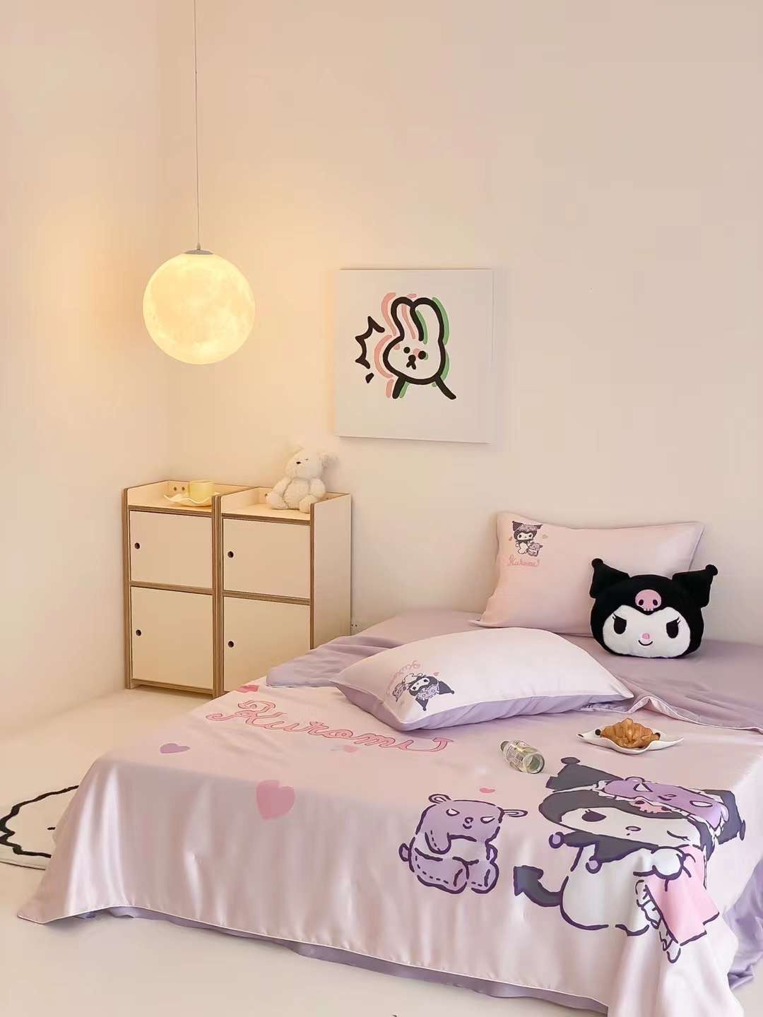 Chăn ga tencel chăn hè cho bé - Kuromi 1