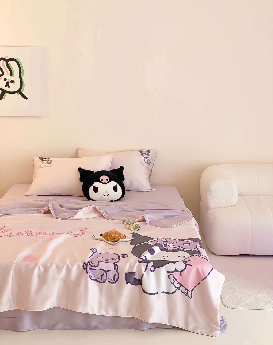 Chăn ga tencel chăn hè cho bé - Kuromi 1