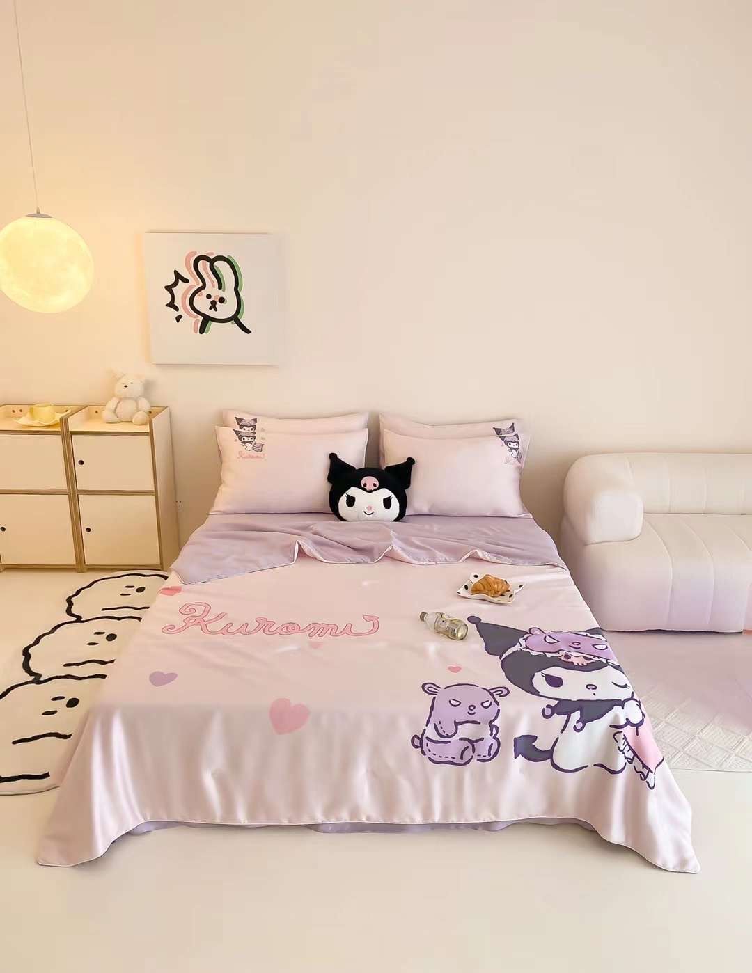 Chăn ga tencel chăn hè cho bé - Kuromi 1