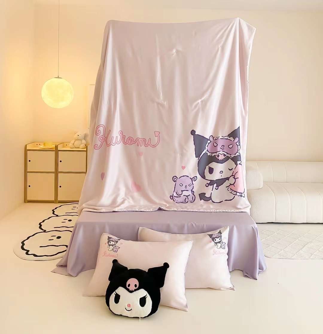 Chăn ga tencel chăn hè cho bé - Kuromi 1