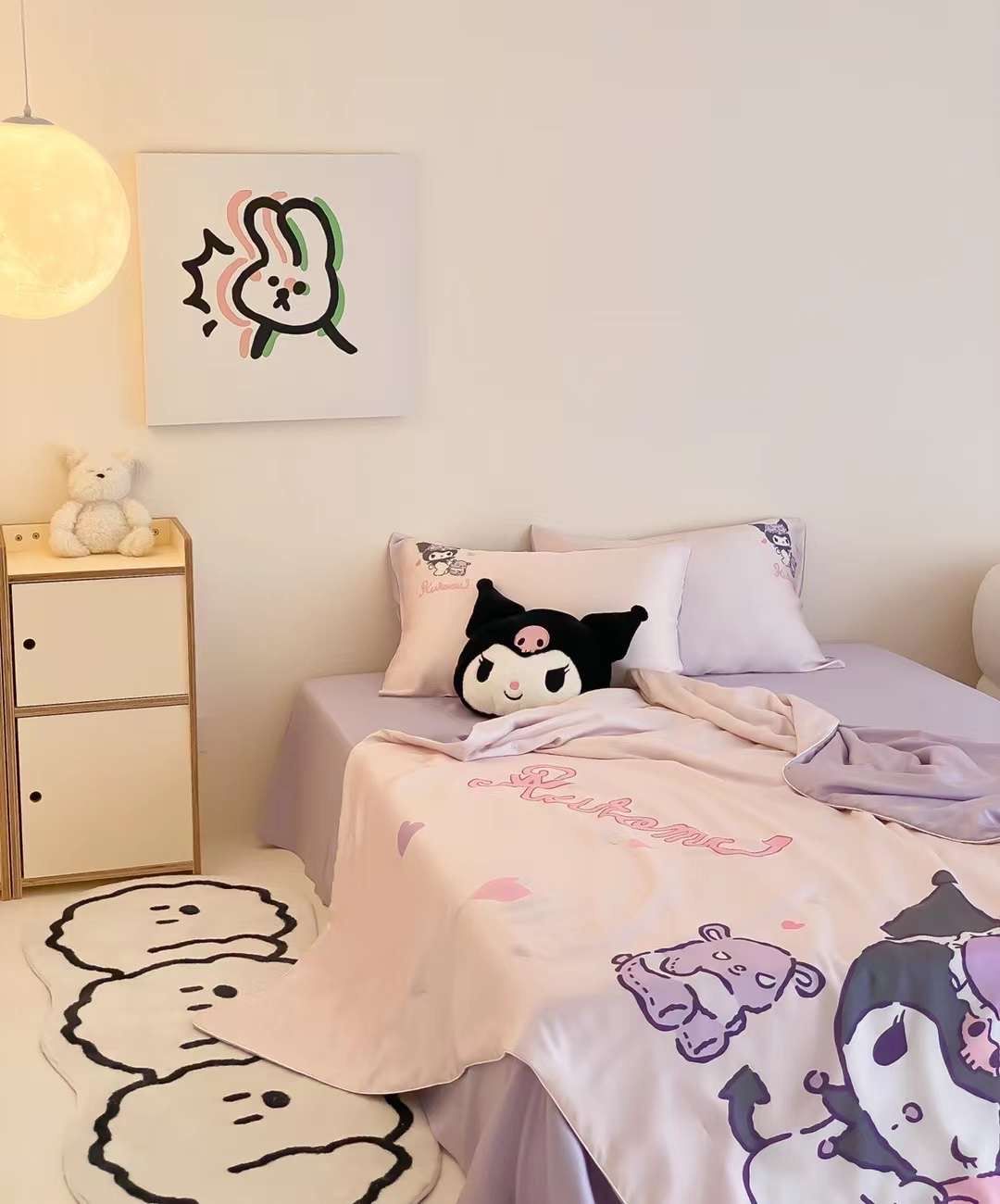 Chăn ga tencel chăn hè cho bé - Kuromi 1