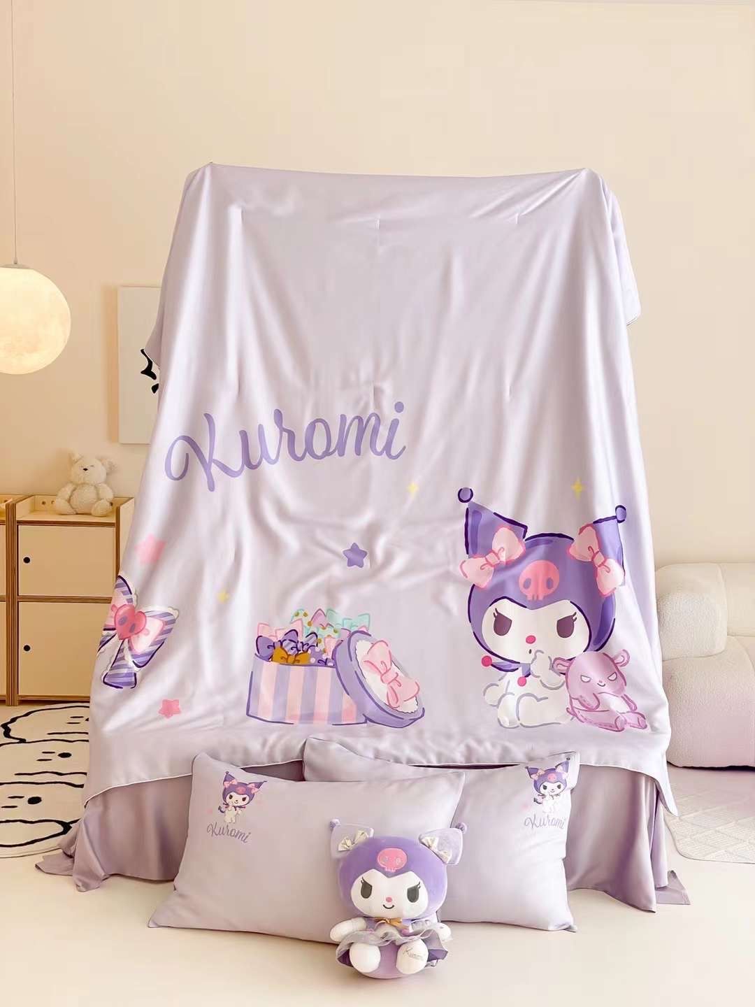 Chăn ga tencel chăn hè cho bé - Kuromi 2