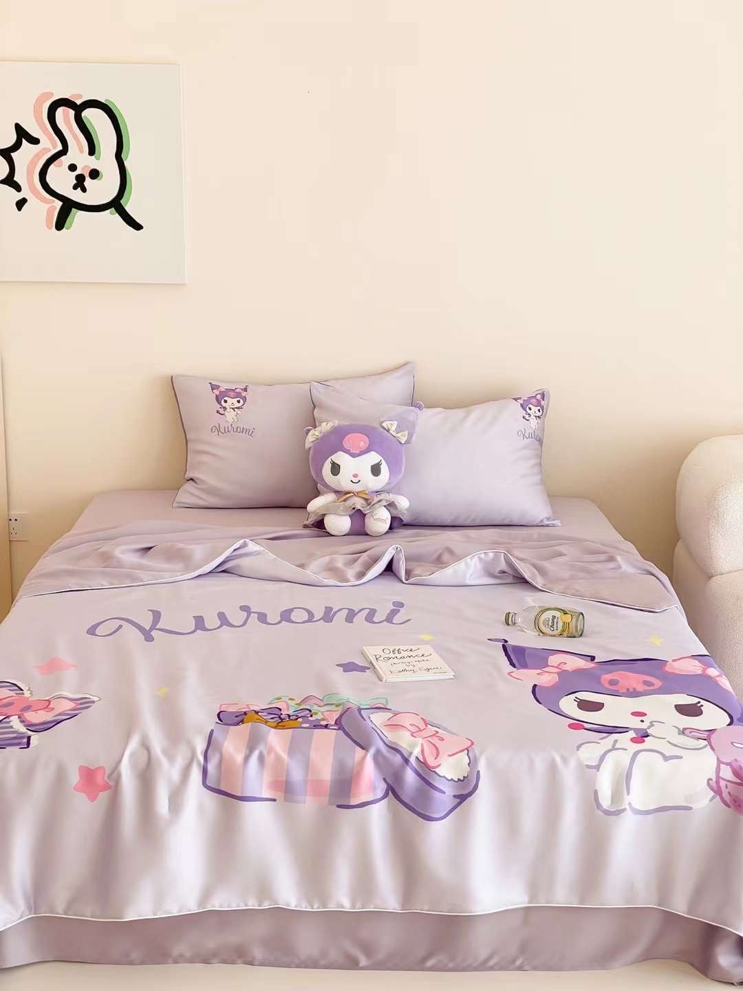 Chăn ga tencel chăn hè cho bé - Kuromi 2
