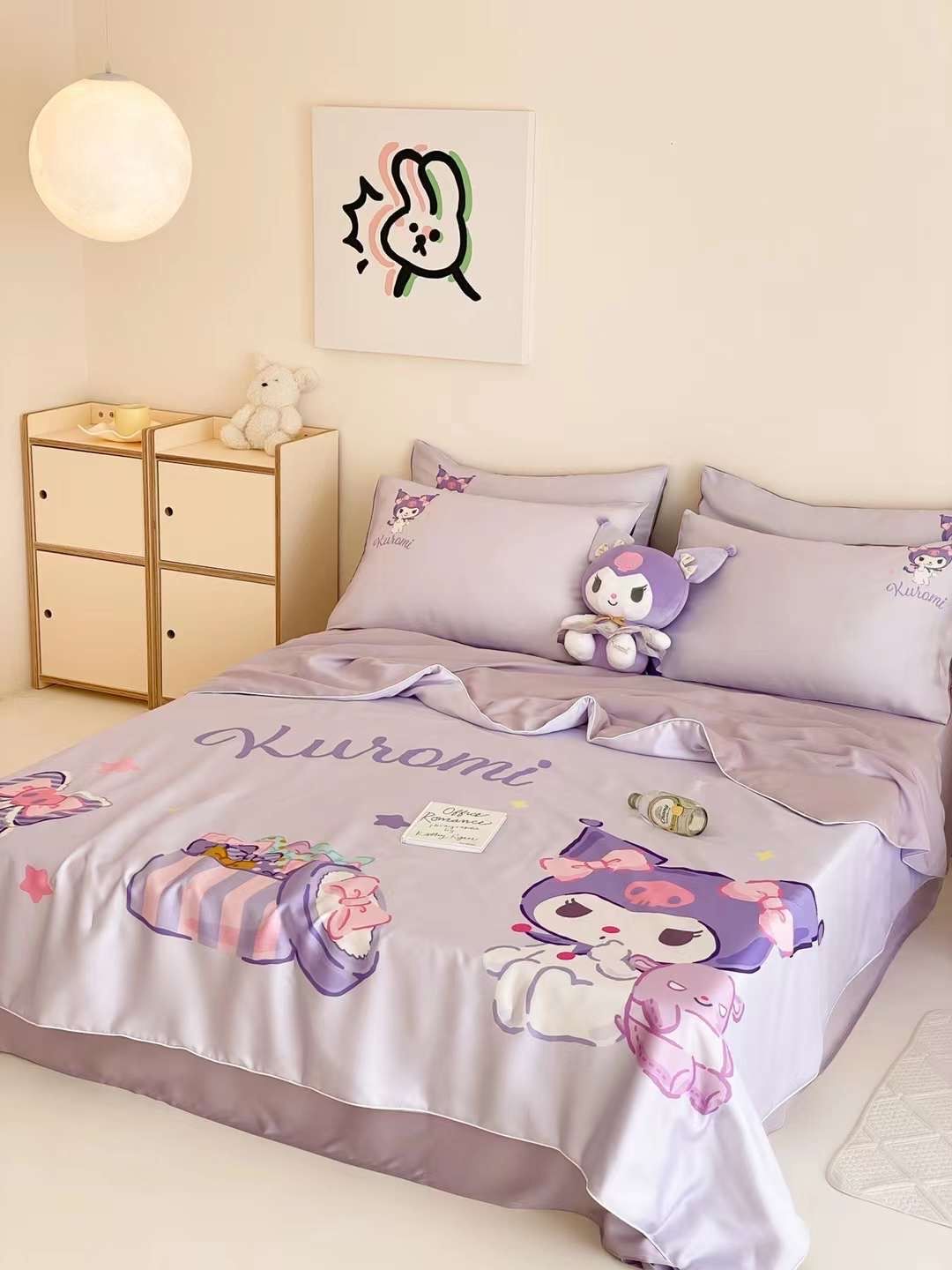 Chăn ga tencel chăn hè cho bé - Kuromi 2