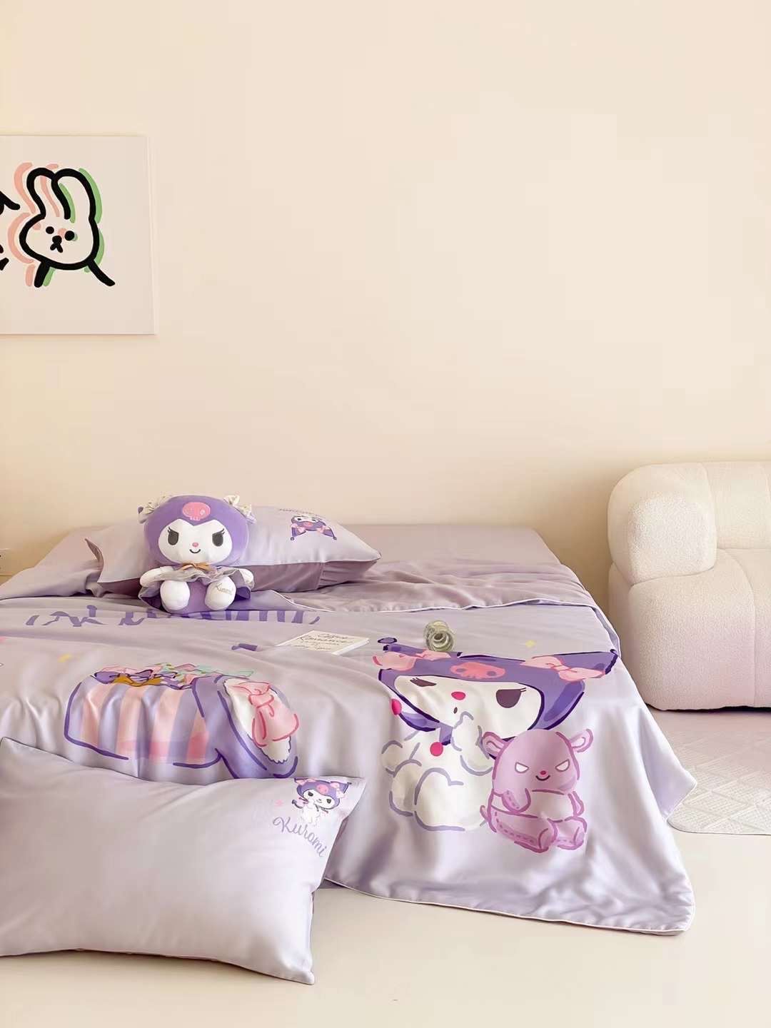 Chăn ga tencel chăn hè cho bé - Kuromi 2