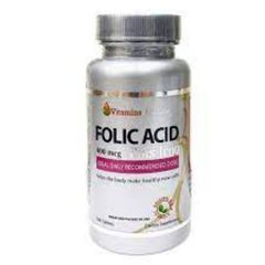 Folic Acid- Vitamins For Life- Viên Uống Bổ Sung Acid Folic, Sắt- Lọ 100 Viên