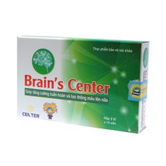 Brain's Center Tăng Cường Tuần Hoàn Và Lưu Thông Máu Lên Não Hộp 30 Viên
