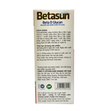 Betasun Beta D Glucan - Hỗ Trợ Tăng Sức Đề Kháng Cơ Thể Hộp 20 Ống