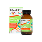 Brauer Ultra Pure Cod  Liver Oil With DHA Bổ Sung DHA Phát Triển Trí Não Cho Bé  90 viên