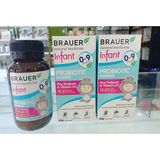 Brauer Baby Infant Probiotic Powder 0-9 Tháng Tuổi Điều Hòa Cân Bằng Hệ Vi Sinh Đường Ruột Lọ 60Gr