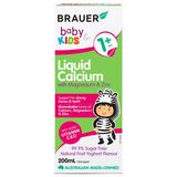 Thực Phẩm Bổ Sung Canxi Magie Kẽm Brauer Baby & Kids Liquid Calcium Cho Trẻ Trên 1 Tuổi (200ml)