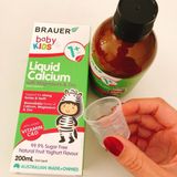 Hỗ Trợ Sự Phát Triển Xương Răng Chắc Khỏe Brauer Baby & Kids Liquid Calcium 1+ 200ml