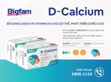 D Calcium Bổ Sung Canxi và vitamin D3 Giúp Xương Chắc Khỏe Big Family Hộp 60 Viên