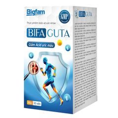 Bifa Guta Giúp Hạn Chế Và Giảm Nguy Cơ Viêm Khớp Do Gout Big Family Lọ 30 Viên