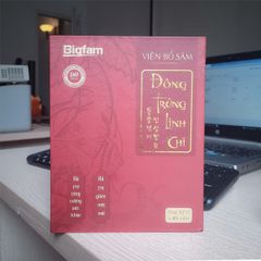 Viên Bổ Sâm Đông Trùng Linh Chi BigFam Tăng Cường Sức Khỏe Giảm Mệt Mỏi Hộp 12 Vỉ X 5 Viên