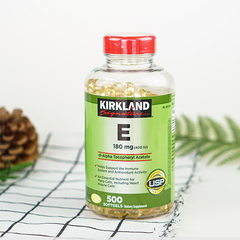 Viên Uống Sáng Da Kirkland Vitamin E 180MG (500V/Hộp) - USA