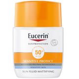 Kem Chống Nắng Cho Mọi Loại Da, Đặc Biệt Da Nhạy Cảm Eucerin Sensitive Protect Sun Mattifying Fluid SPF50+ Chai 50ml