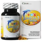 Viên Uống Sức Khoẻ Kid's Omega 3 Clévie Giúp trẻ Cao Lớn và Thông Minh lọ 100 viên