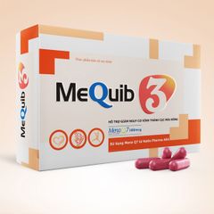 Viên Uống Mequib 3 Tăng Cường Sức Khỏe Tim Mạch, Giảm Xơ Vữa Động Mạch Hộp 3x10v