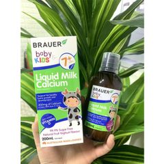 Brauer Liquid Milk Calcium Cung Cấp Canxi Vitamin D3 Hỗ Trợ Phát Triển Xương Cho Bé Trên 7 Tháng Tuổi