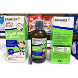 Brauer Liquid Milk Calcium Cung Cấp Canxi Vitamin D3 Hỗ Trợ Phát Triển Xương Cho Bé Trên 7 Tháng Tuổi