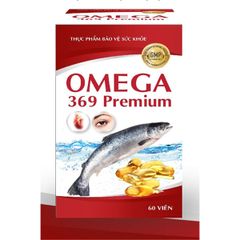 Viên Dầu Cá Omega 369 Premium Cải Thiện Thị Lực Hộp 60 Viên