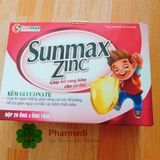 Sunmax ZinC Bổ Sung Kẽm Giúp ăn ngon miệng  Giúp nâng cao sức đề kháng Dạng ống 10ml