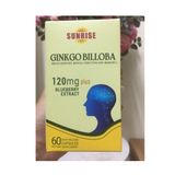 Viên Uống Bổ Não Sunrise Ginkgo Billoba Hộp 60 Viên