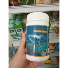 Viên Uống Dầu Cá Tăng Tuần Hoàn Máu Vitatree Omega 3 1000mg lọ 150 viên