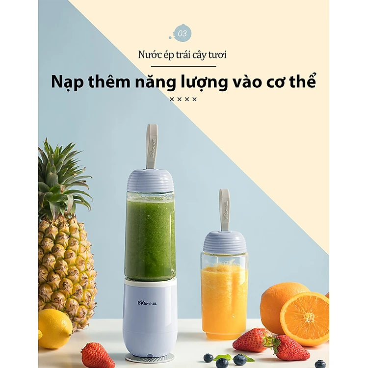 LLJ-D04B1 - Máy xay sinh tố cầm tay Bear _ 150W