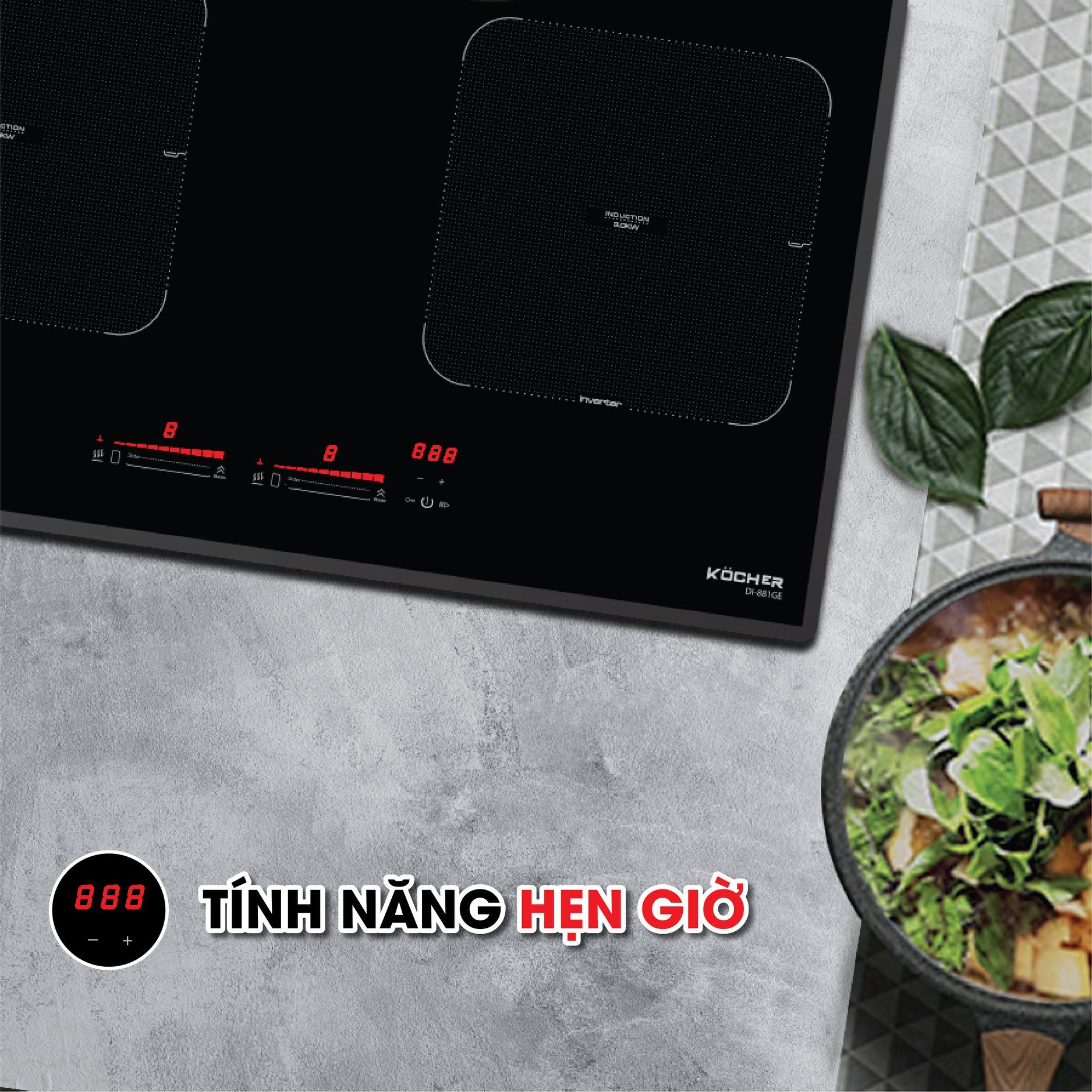 DI-881GE - Bếp Từ Đôi Kocher _ Germany