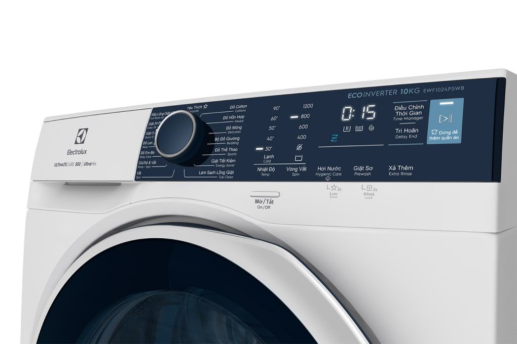 EWF1024P5WB - Máy Giặt Electrolux UltimateCare 500 Inverter 10 Kg - Trắng