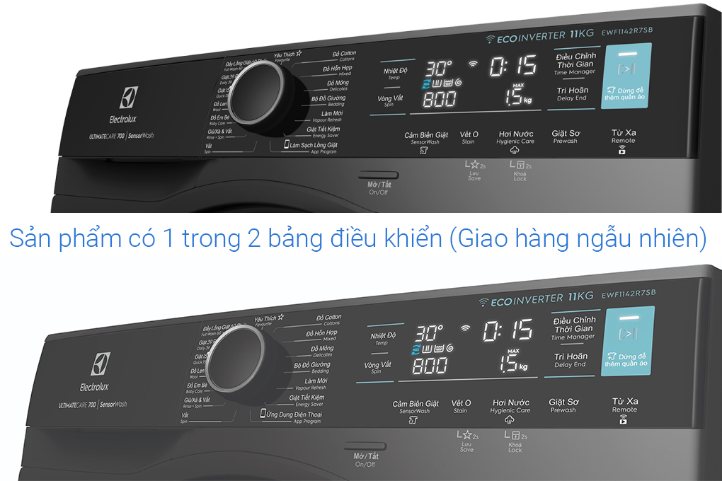 EWF1142R7SB - Máy Giặt Electrolux UltimateCare 700 Inverter 11 Kg - Xám