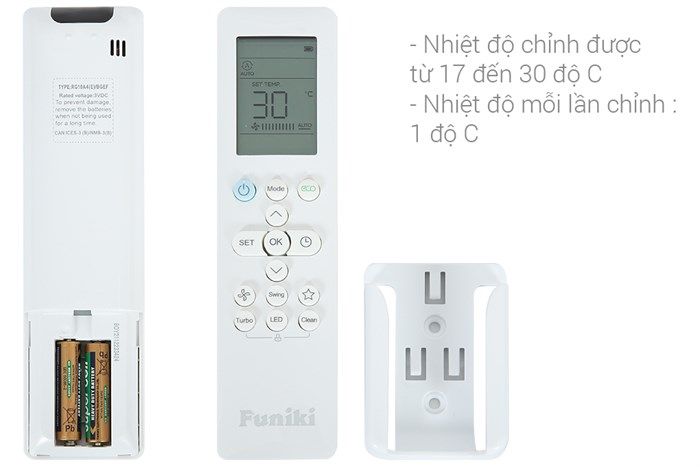 HIC12TMU - Điều hòa Funiki Inverter 1 chiều 12000 BTU