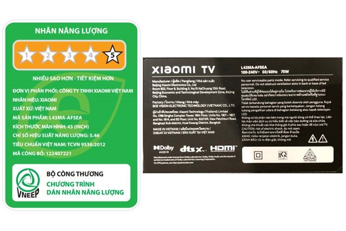 L43MA-SSEA - Google Tivi Xiaomi A Pro 4K 2025 _ 43 inch