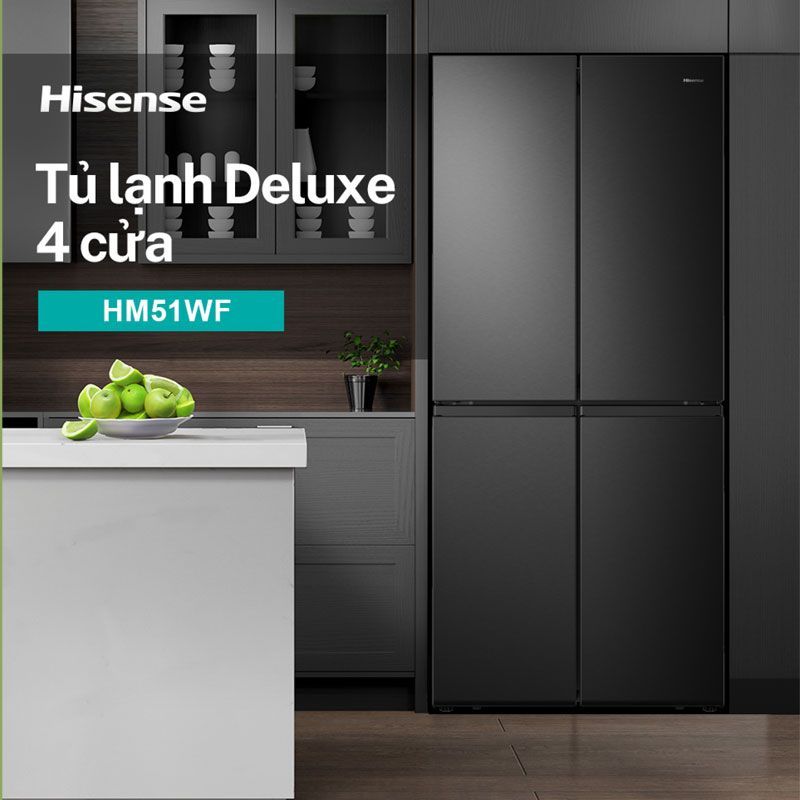 HM51WF - Tủ Lạnh Hisense Inverter _ 454 Lít