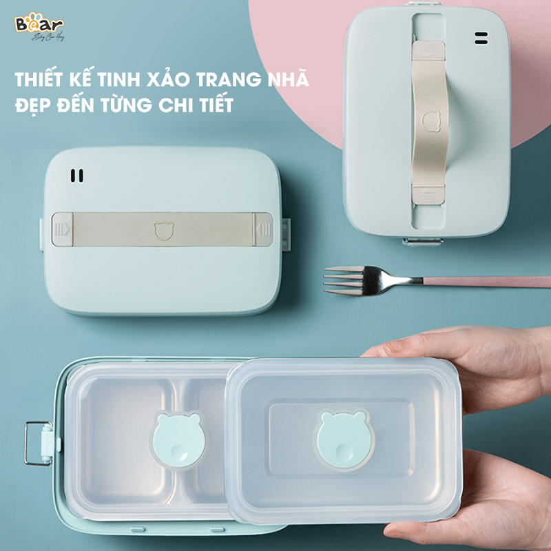 SB-HC12L - Hộp Cơm Điện Bear 1.2 Lít - 2 Ngăn