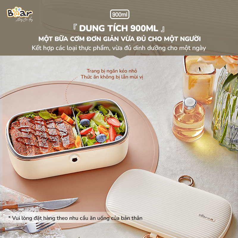 SB-HC09L - Hộp Cơm Điện Bear 0.9 Lít