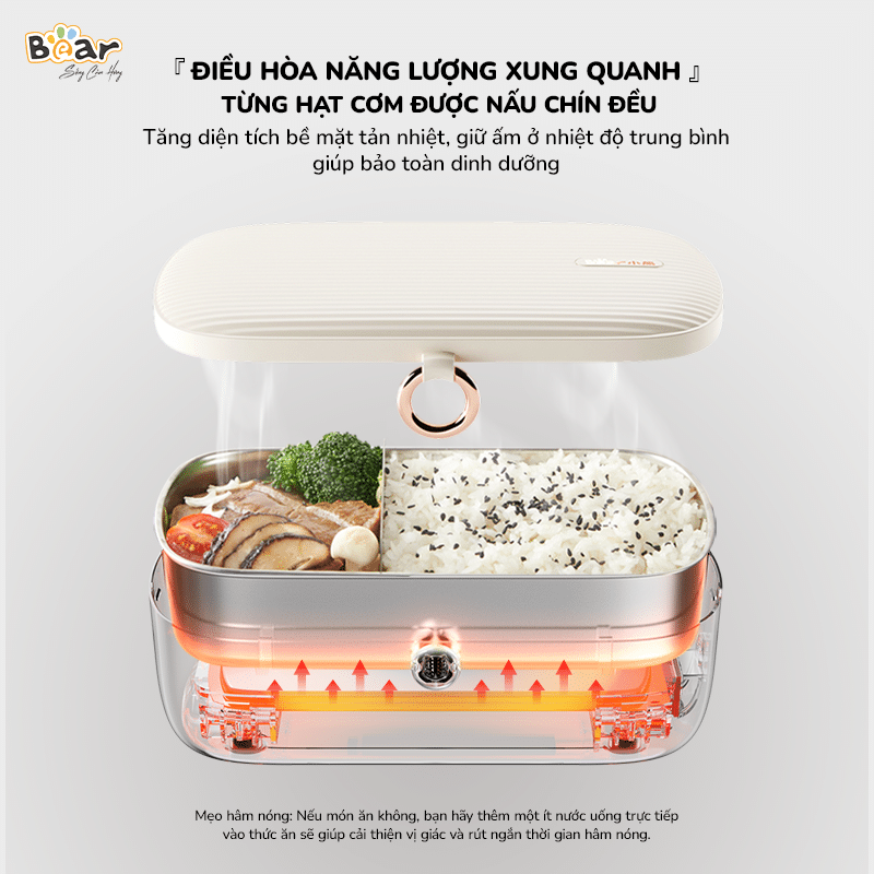 SB-HC09L - Hộp Cơm Điện Bear 0.9 Lít