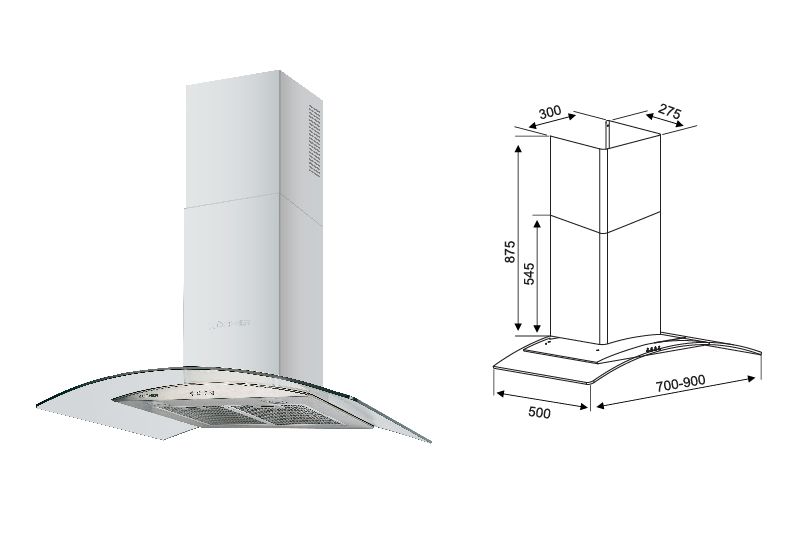 K-8890 - Máy Hút Mùi Kocher (90cm)