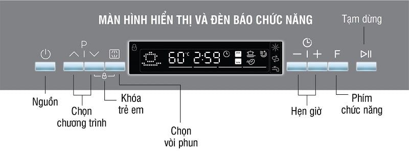 KDEU-8835BL - Máy Rửa Chén Kocher