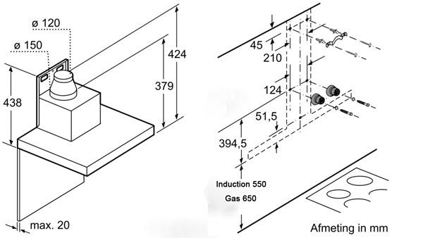DWB77CM50 - Máy Hút Mùi Áp Tường Bosch - 70Cm
