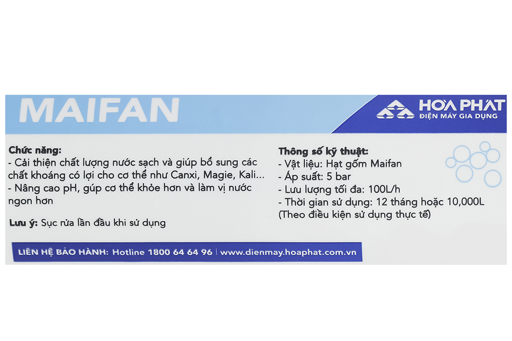 Maifan - Lõi Lọc Chức Năng Hòa Phát Số 6