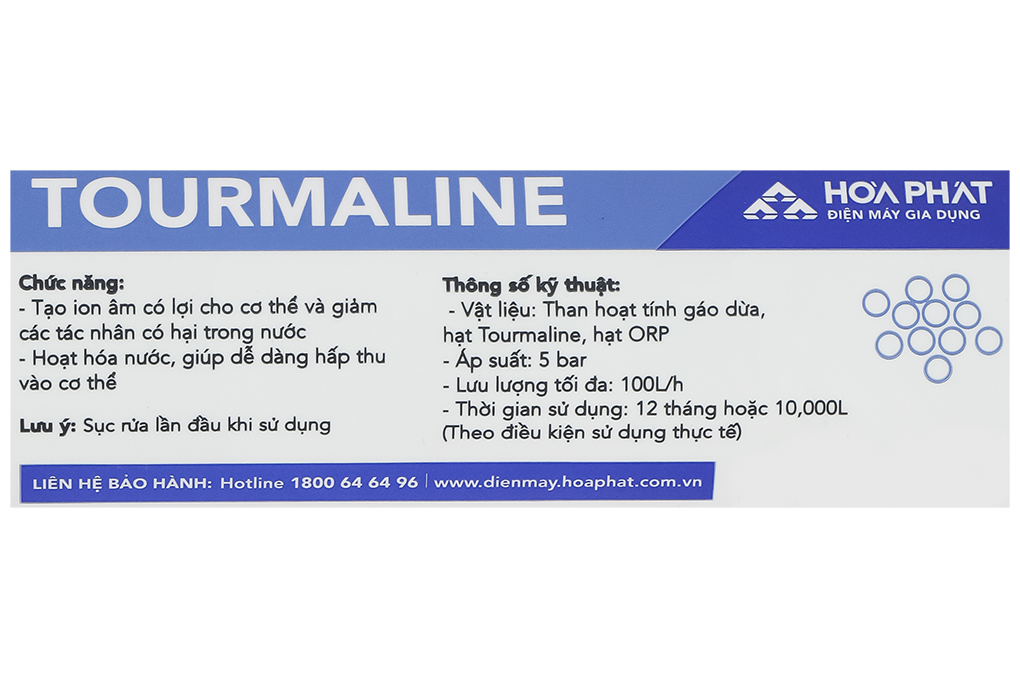Tourmaline - Lõi Lọc Chức Năng Hòa Phát Số 7