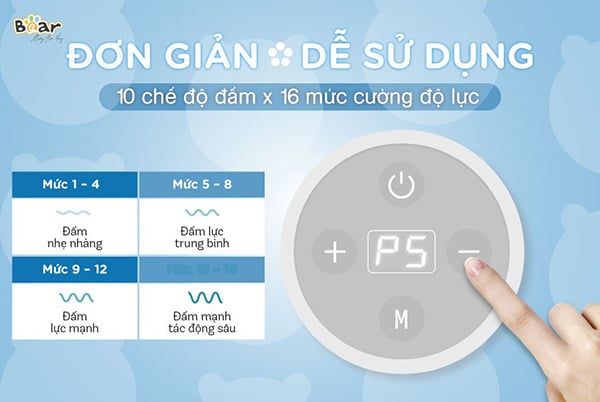 MA-B01V1 - Máy Đấm Lưng Massage Bear