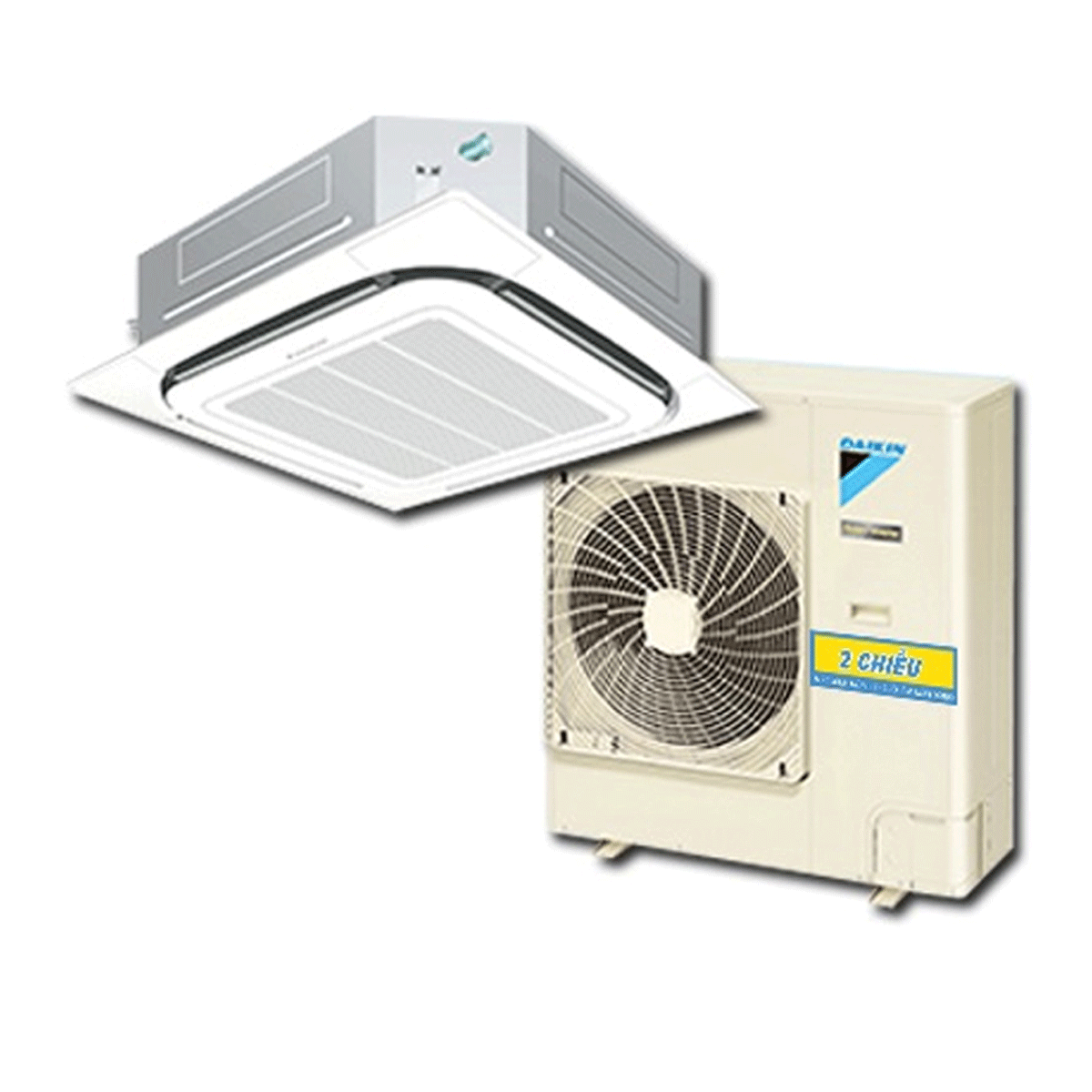 FCF50CVM/RZF50CV2V+BRC7M635F/BRC7M635K+BYCQ125EAF - Máy Lạnh Âm Trần DAIKIN 2.0 Hp