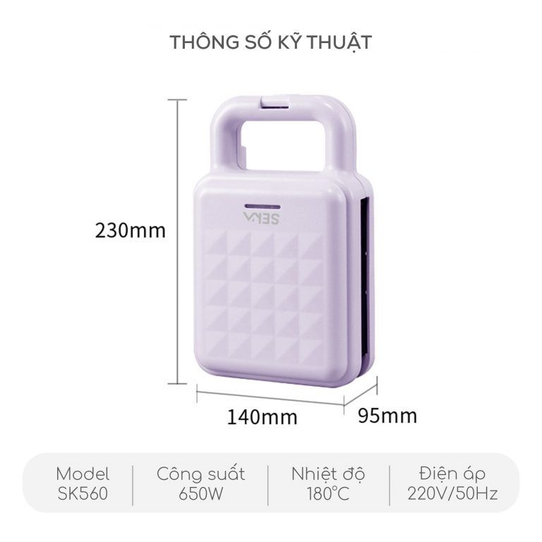 SK560 - Máy Nướng Bánh Mini SEKA _ 650W