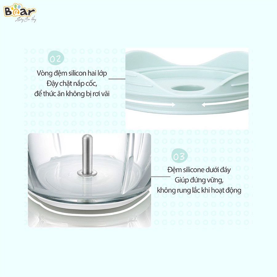 QSJ-B01P1 - Máy xay mini đa năng Bear _ 0.3 Lít