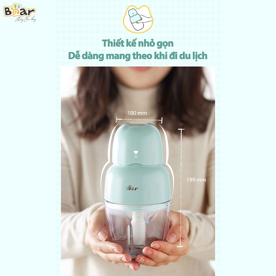 QSJ-B01P1 - Máy xay mini đa năng Bear _ 0.3 Lít